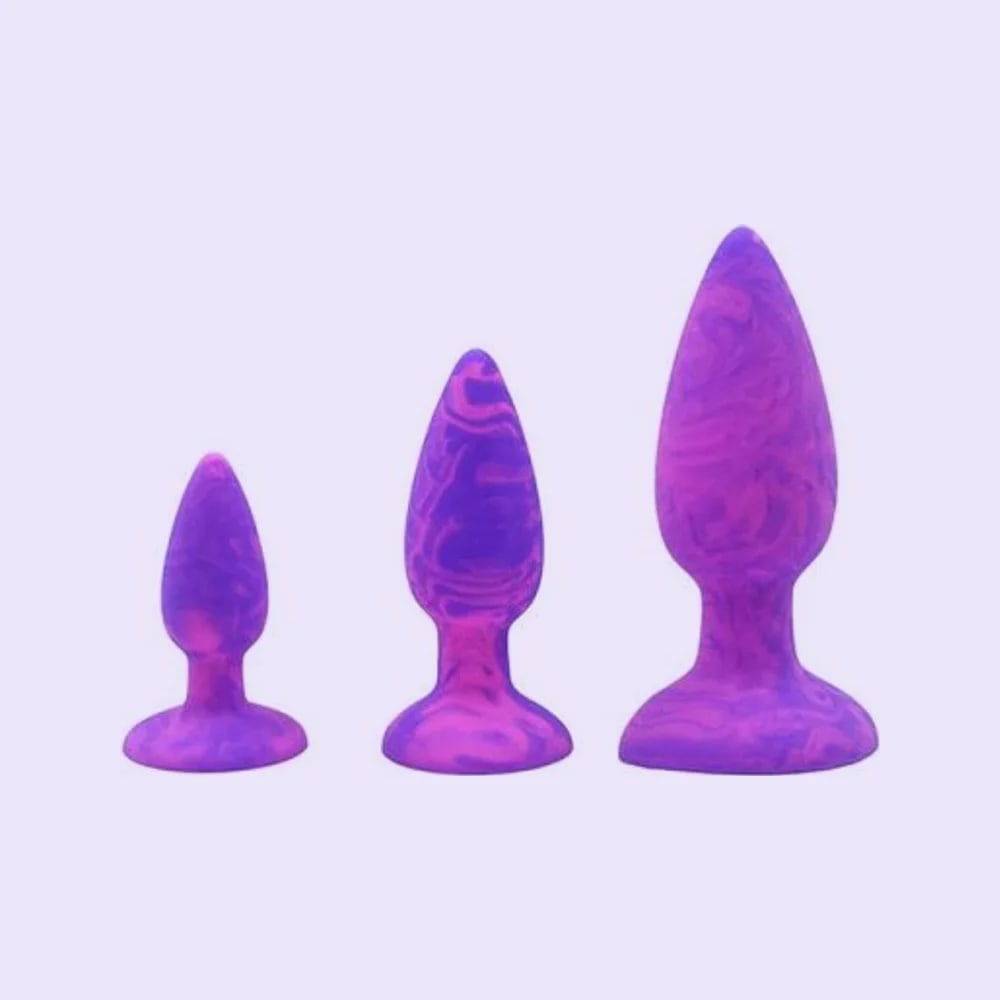 Adam & Eve COLOUR SWIRL Anal Plug Set