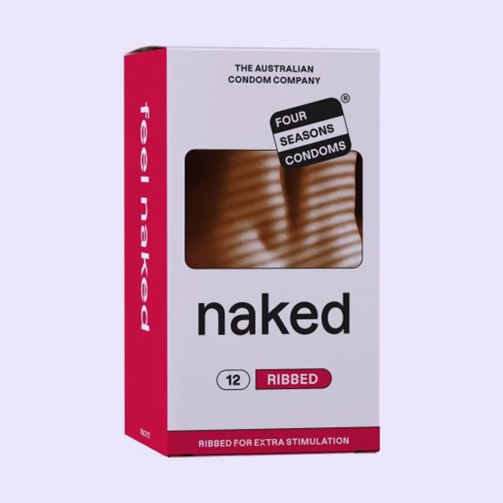 Four Seasons Naked Ribbed Condoms