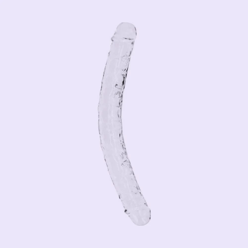 REALROCK 34cm Double Ended Dildo Dong [Clear]
