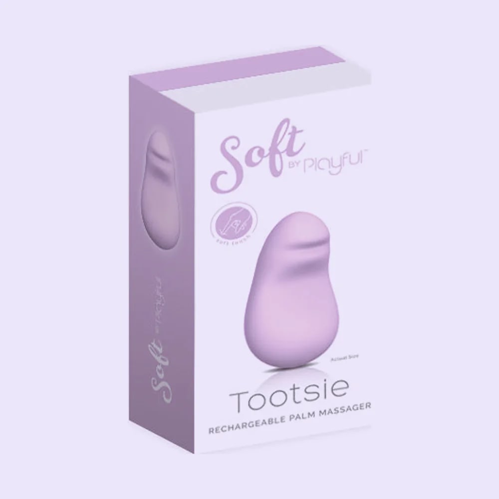 Soft By Playful Tootsie Palm Massager Purple