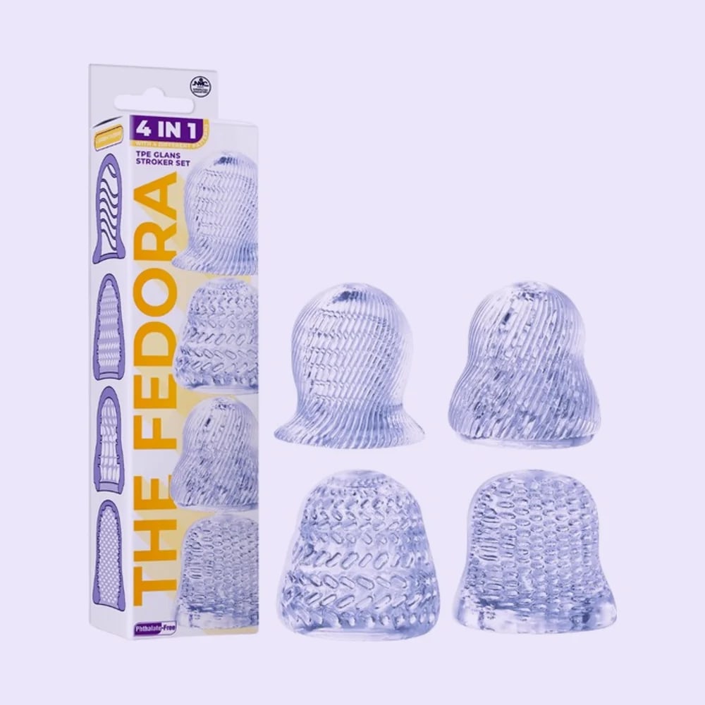 The Fedora - 4 in 1 Glans Stroker Set