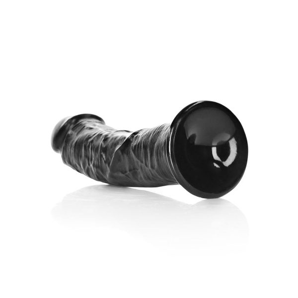 REALROCK 9" Curved Black Dildo with Suction Cup - Image 3