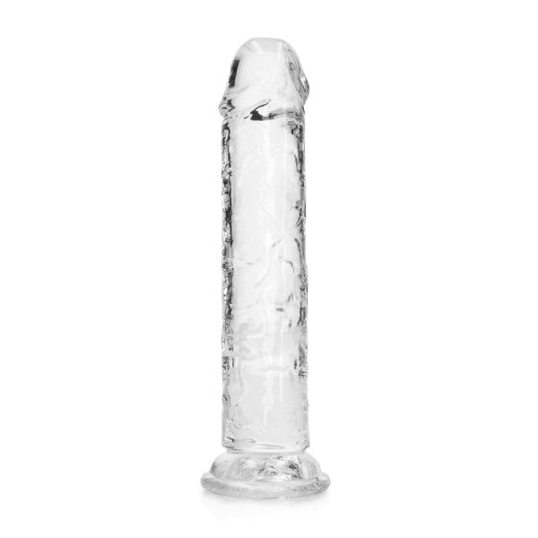 REALROCK 7'' Crystal Clear Dildo with Balls (Clear) - Image 4