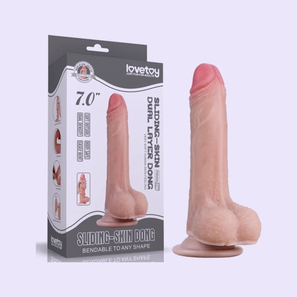 7" Sliding Skin Dual Layer Dong