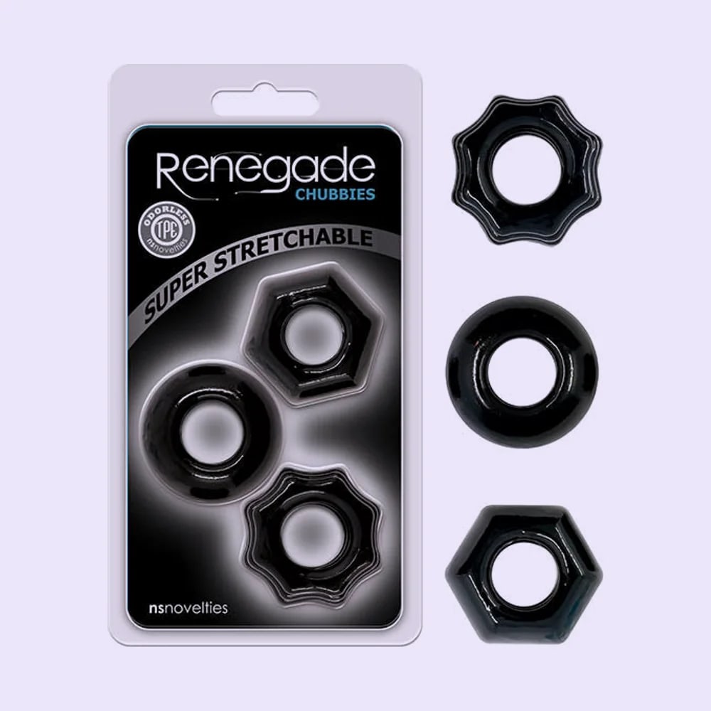 Renegade Chubbies Cock Ring Set [3pk]